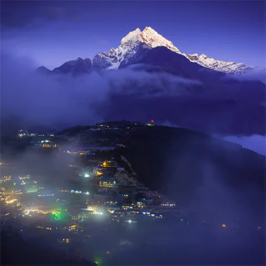 Namche Bazaar with Himalaya