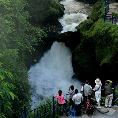 Devi's Fall - Underground waterfall